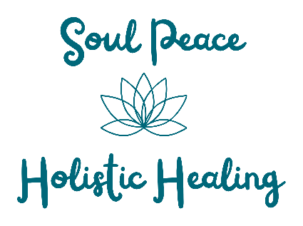 Soul Peace Holistic Healing logo with lotus motif